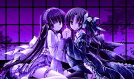 动漫百合美女,动漫中的绝美少女风采